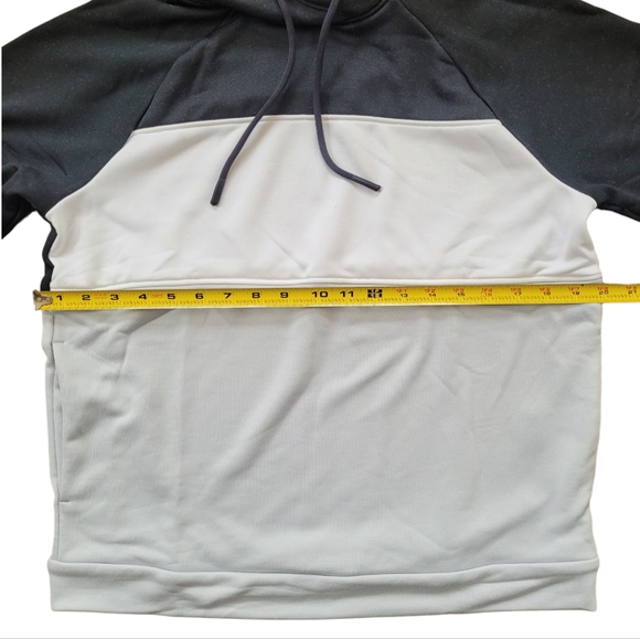 Under Armour Women's Qualifier Fleece Hoodie Blocked Multicolor Black Halo Gray - Picture 9 of 11